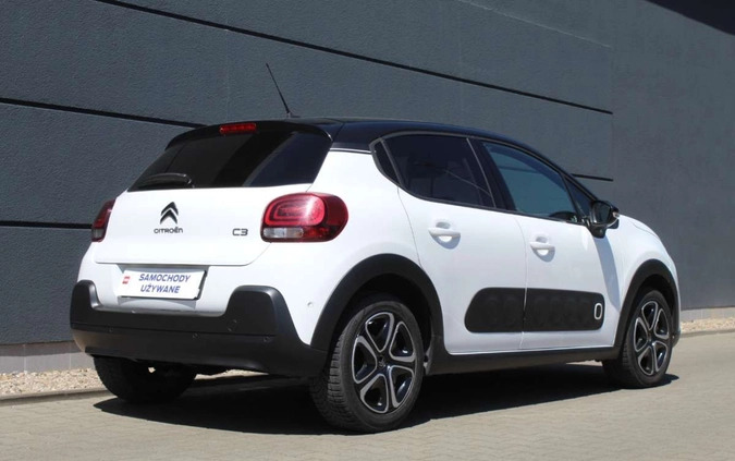Citroen C3 cena 43900 przebieg: 76999, rok produkcji 2017 z Raszków małe 667